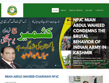 Tablet Screenshot of npjc.org.pk